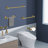 6 -Piece Brass Bathroom Towel Rack Set With Wall Mount-113608466