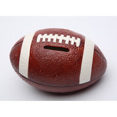 Tirelire de football décoratif