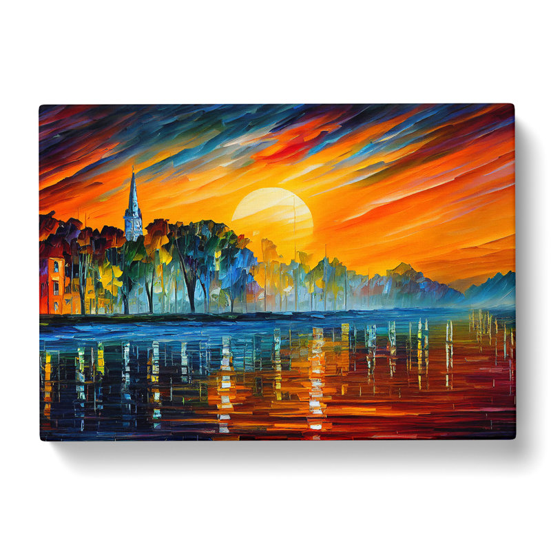 Glowing Sunrise Vol.3 - Wrapped Canvas, 50cm H x 76cm W x 3cm D