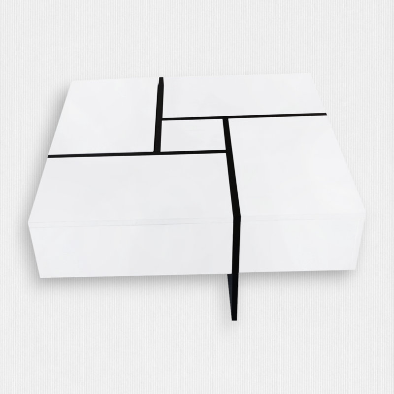 Table basse Gwendalin, Blanc, White