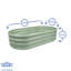 Harbour Housewares - Rounded Galvanised Steel Raised Garden Bed Planter-97793800-97793801