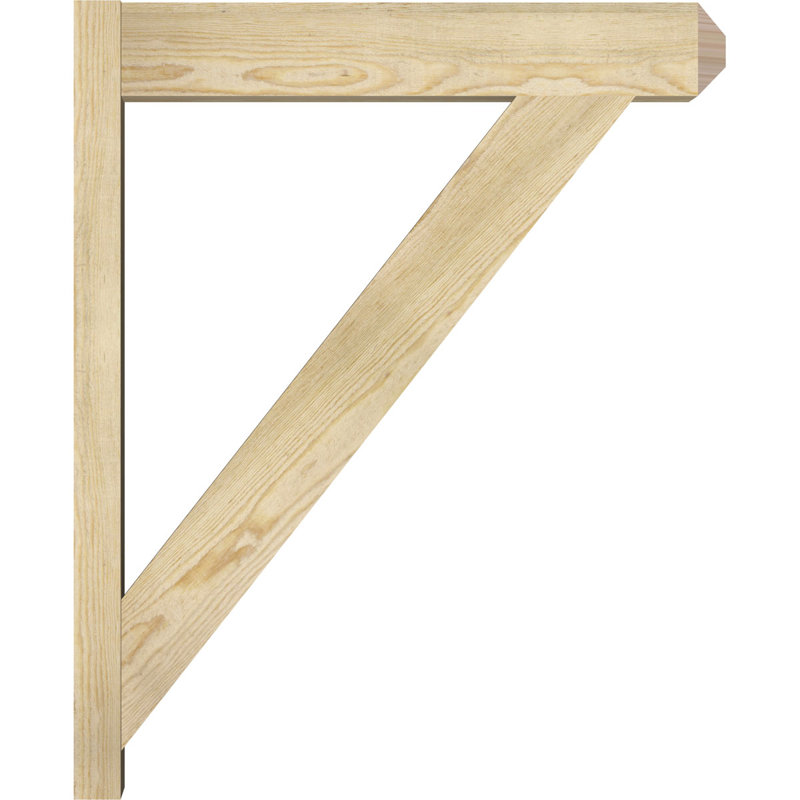 Artisan traditionnel en bois rustique, Sapin Douglas de 6 po (sciage brut), P 28 po x H 34 po