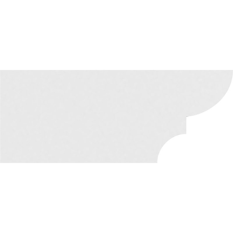 3"W x 8"H x 20"L Standard Ridgewood Architectural Grade PVC Rafter Tail, 8"H x 3"W x 20"D