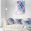 Coussin lombaire à motif floral fractal