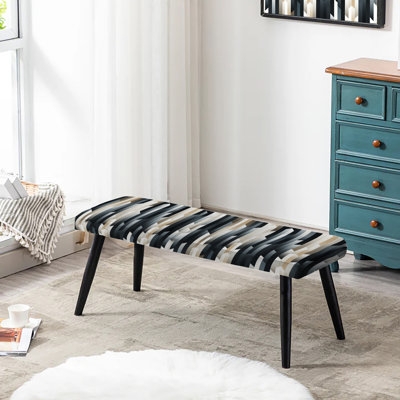 Banc rembourré noir Nordic Contrast Ii