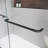 Sliding Shower Glass Door 44-48" W X 72" H, Adjustable Semi Frameless Shower Door, Certified Thick Clear Clear Tempered Glass, 304 Stainless Steel Handles-123404597