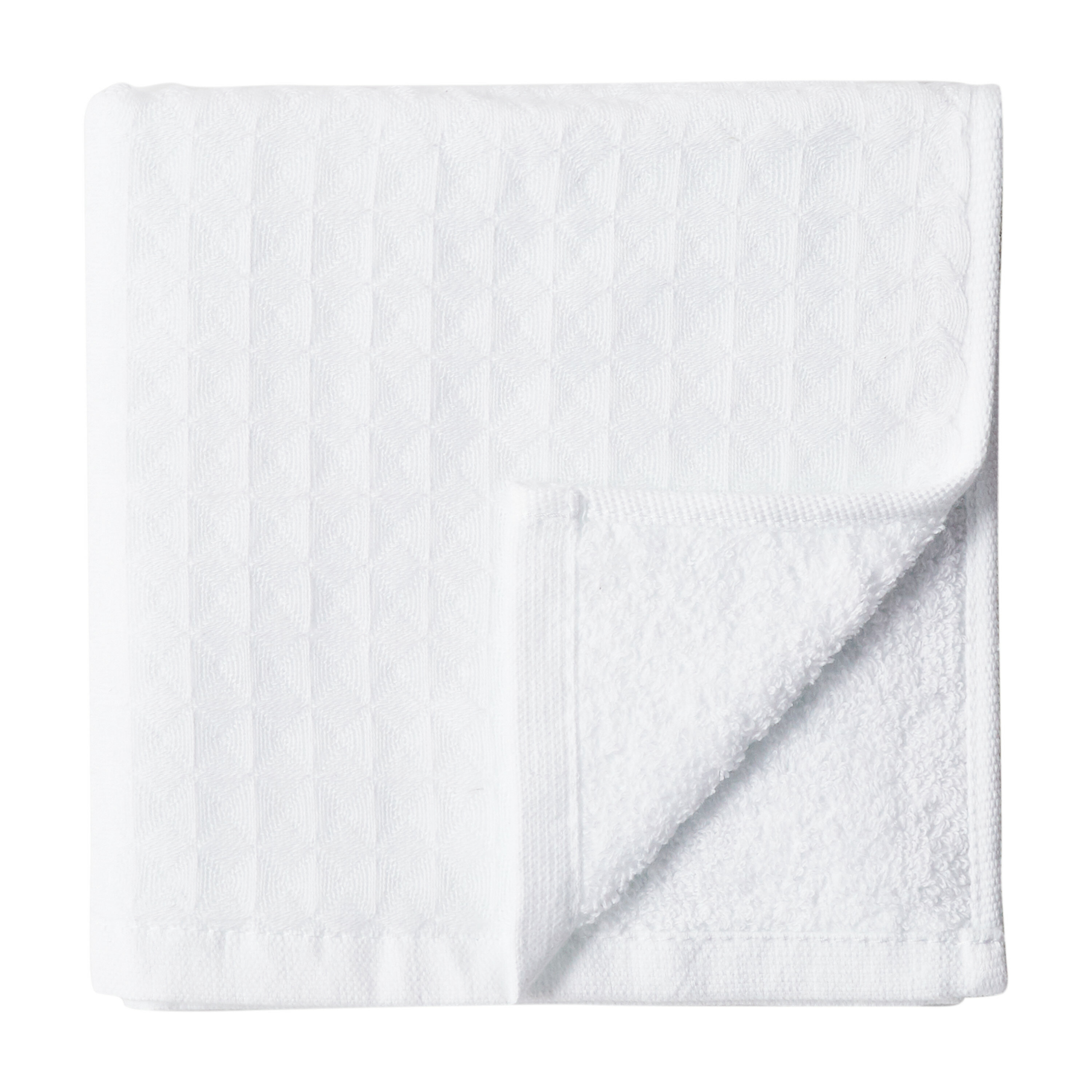 Uchino Waffle Twist Wash Cloth White , Cotton 