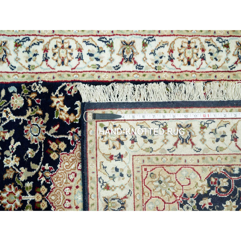 Tapis de couloir bleu nouvel âge en laine 2 pi 5 po x 20 pi 1 po Burkeen