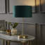 Dadiva Brushed Chrome Stem Table Lamp with Velvet Reni Shade-412353856-412353858-412353864