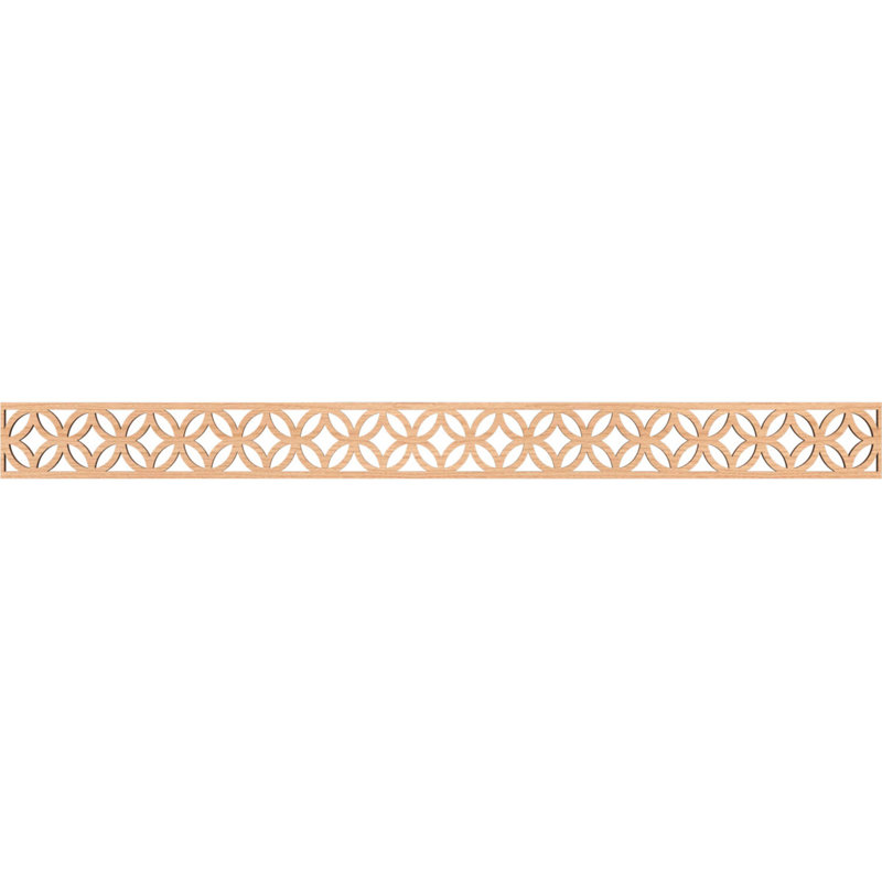 Moulure Crosby, Noyer blanc, H 4 po x l 46,375 po x P 0,25 po