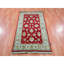 Tapis rouge en laine noué à la main 3 pi 1 po x 5 pi 3 po FE3D0178047B441390D528F0E71EE4C5