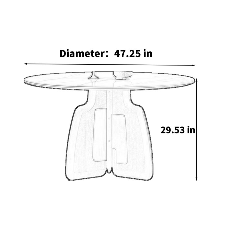 Donsha, 29.53" H x 47.25"L x 47.25"W