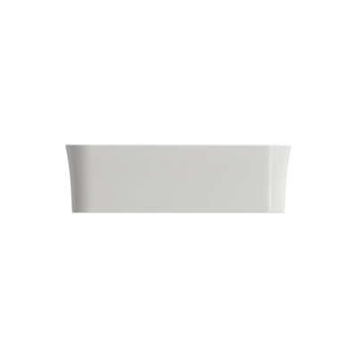 Lavabo de salle de bain vasque carré en argile réfractaire 15,26 "BOCCHI Sottile