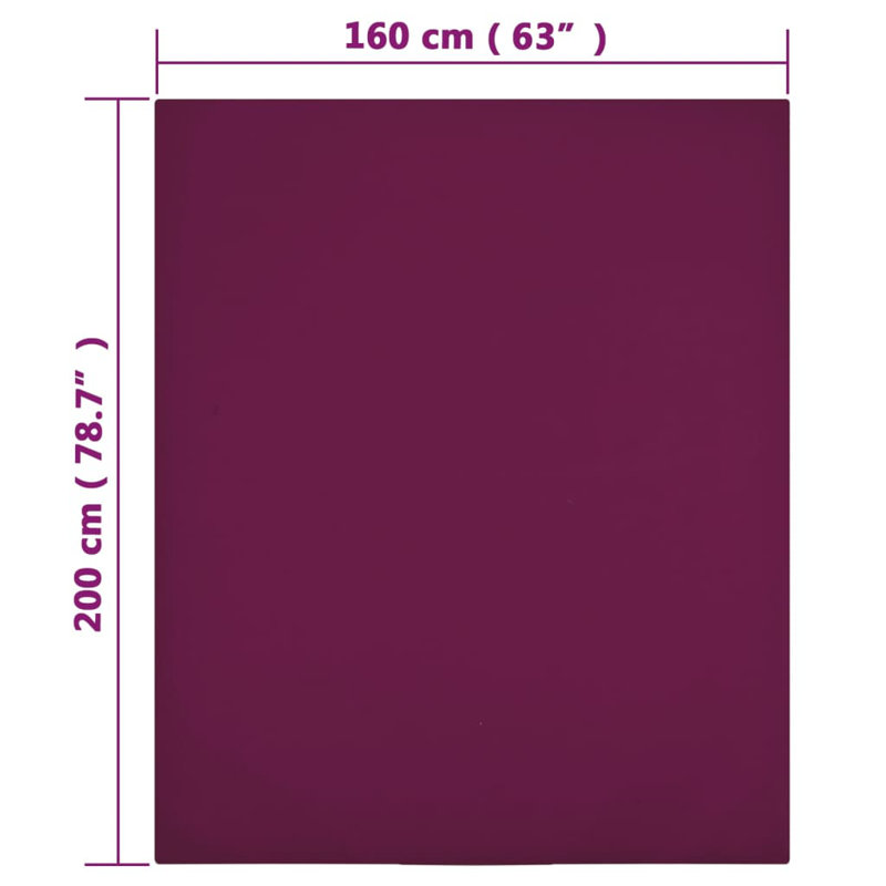 Draps-housses en coton Vidaxl 2 pièces, Noir, Grand