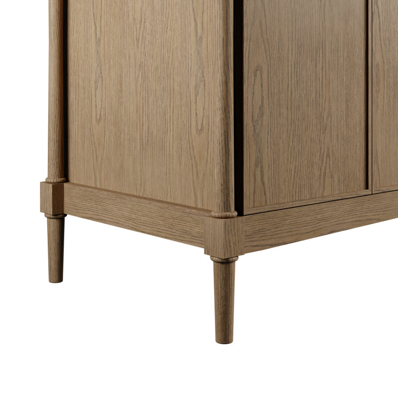 Kinnsden 72" W Double Vanity, Weathered Oak, Charcoal Soapstone Silestone
