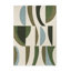 Torillo Hand Tufted Wool Abstract Area Rug in Emerald/Azul