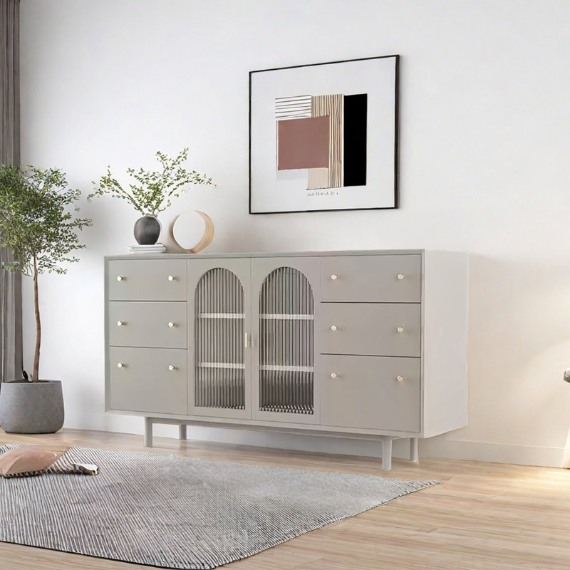 Buffet moderne et minimaliste, Abricot