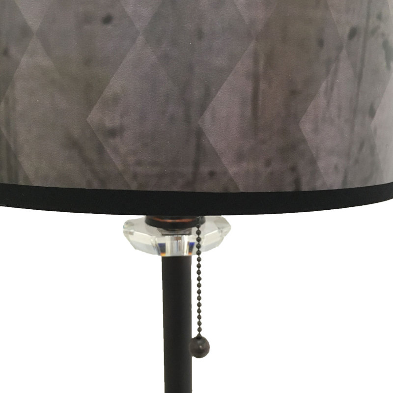 Lampe buffet 28" crystal Pisani, Bronze