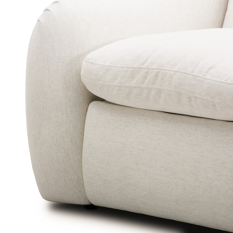 Crawford Recliner, Crypton Nomad Snow Polyester Blend