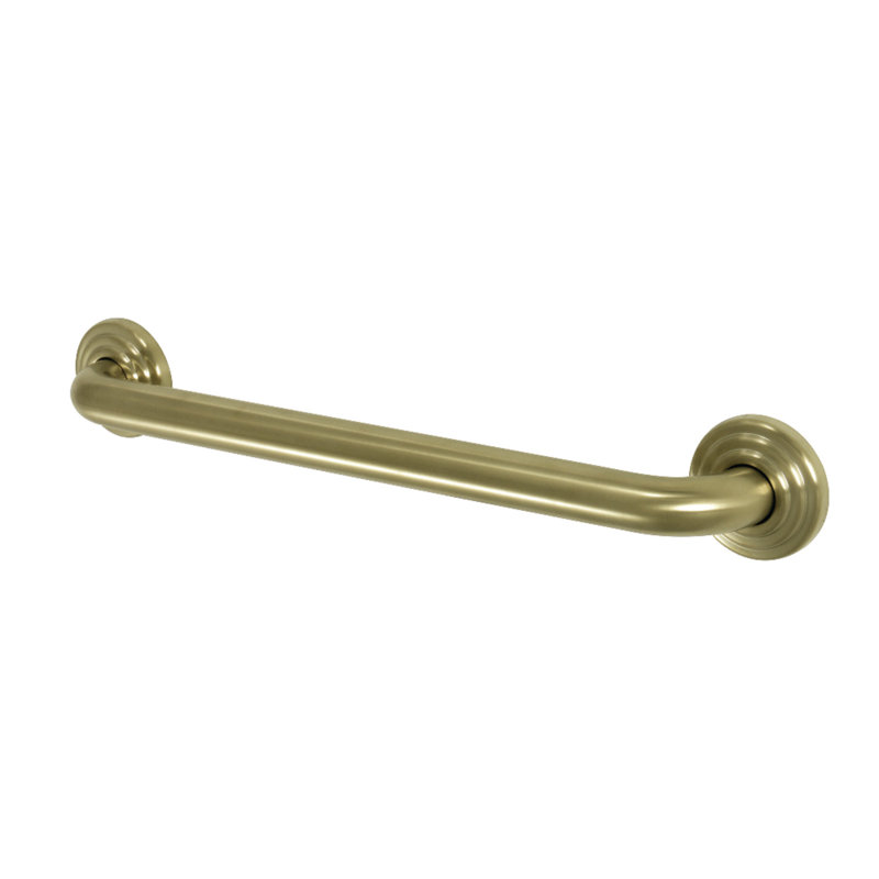 Kingston Brass Restoration 1-1/4 Inch O.D Grab Bar, Satin Brass, 3.6" H x 21.06" W x 2.75" D