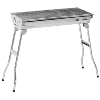 Outsunny 37.8'' W Portable Charcoal Grill