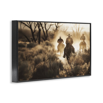 Riders Of The West Framed Giclee, design by Lazar Studio