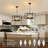 6 Light Geometric Dining Room Light Fixture