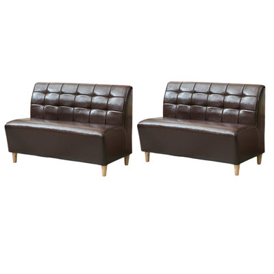 Banc rembourré en similicuir