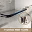 Porte de douche coulissante double de qualité supérieure avec caractéristiques de sécurité avancées et design élégant