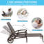 Chaise longue en aluminium coulé brun 1Pcs-414442058