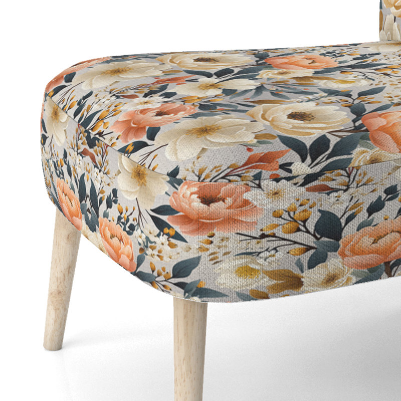 Chaise d'appoint rembourrée Rustic Elegance