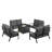 Freerkje 8 - Person Patio Conversation Set with Cushions-581721640