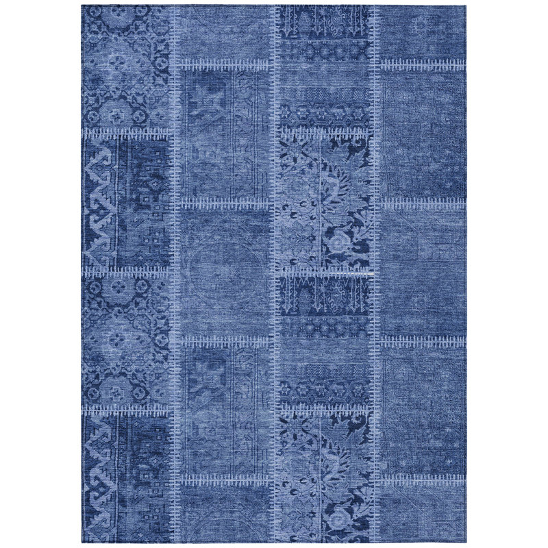 Patchwork Indoor / Outdoor Rug, Rectangle 3' x 5'