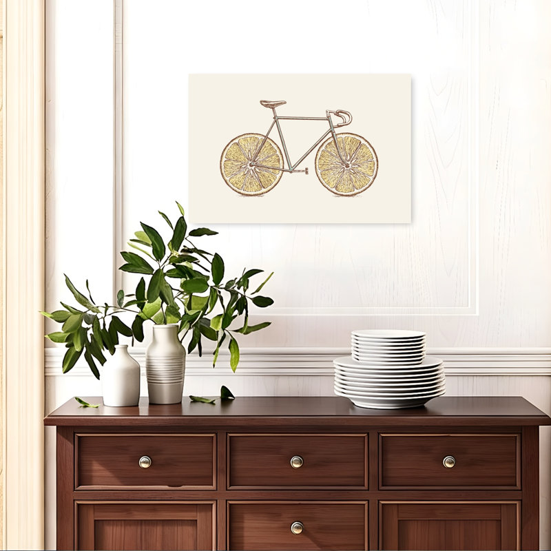 Impression d'art mural orange orange, 16" H x 24" W