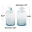 Ensemble de 2 vases de table en verre bleu 2 pièces Sydenham