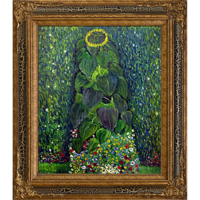 «Sunflower» par Gustav Klimt, peinture encadrée