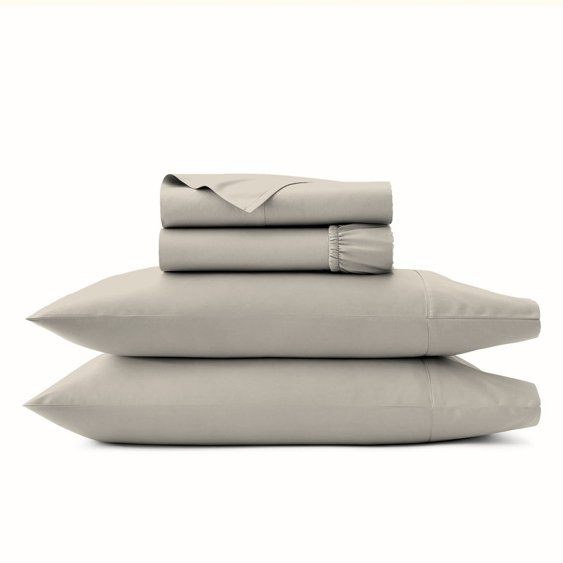 1000TC Ultra-Soft & Silky Luxury Egyptian Cotton Sheet Set, Queen Sheet Case Pack+1 Fitted Sheet+2 Pillowcase, Ivory