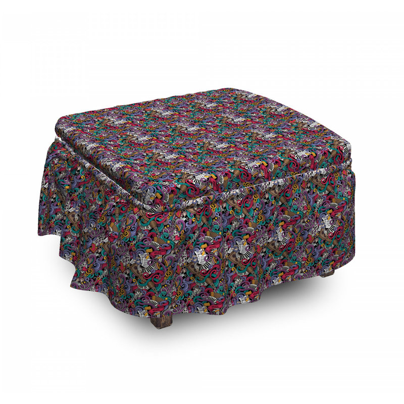 Box Cushion Ottoman Slipcover