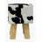 Square Stool & Pouf BECK with Black & White Cowhide