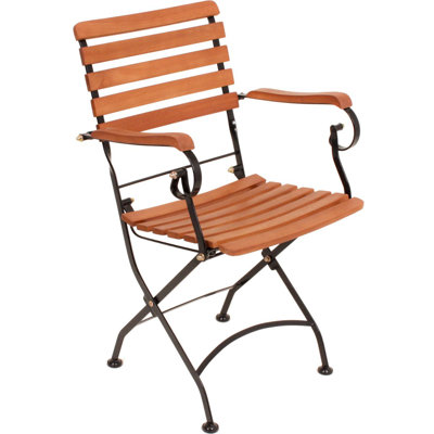 Suttle Foldable Outdoor Patio Dining Armchair