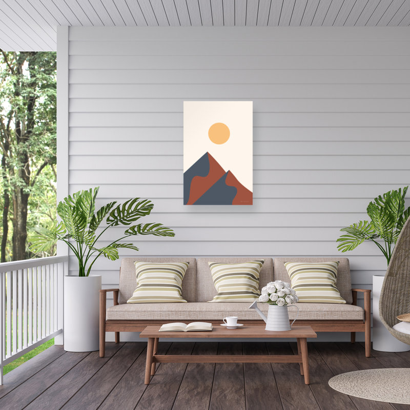 Toile extérieure Omar Escalante Boho Landscape II, H 19 po x l 12 po