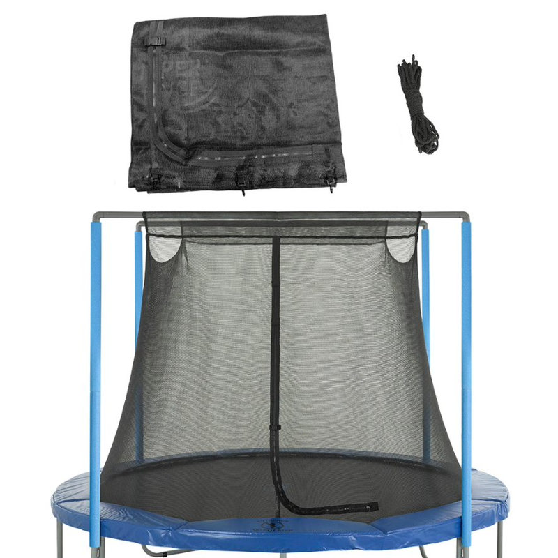 Machrus Upper Bounce Replacement Trampoline Net Fits 8ft Round Trampoline using 2 Arches