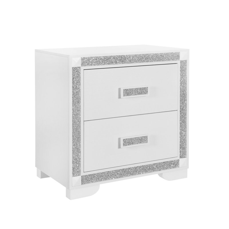 Table de chevet Soulmarie, Blanc