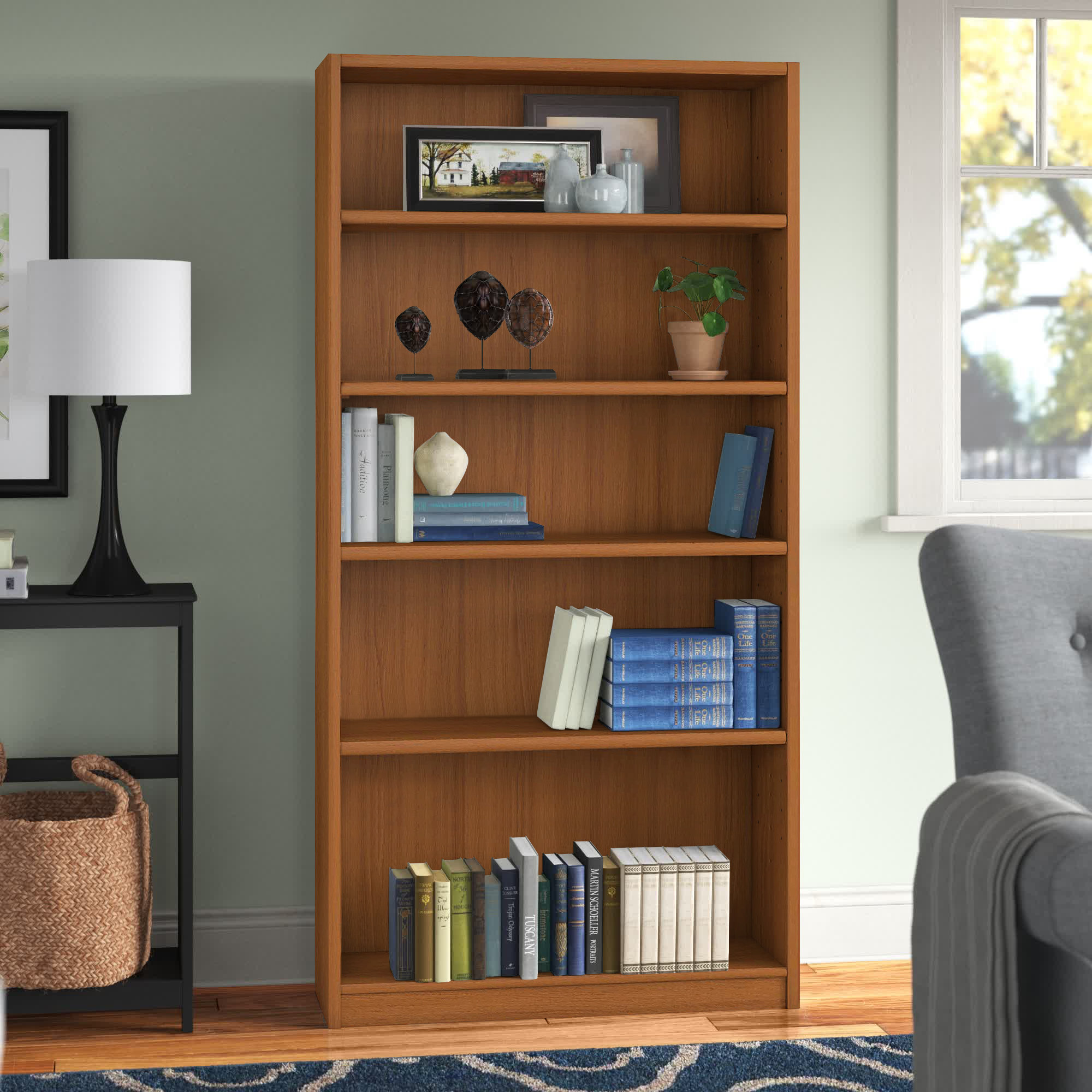 Doyno Tall 5 Shelf Bookcase for Home & Office