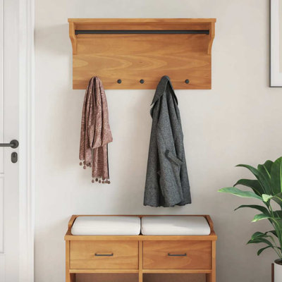 Solid Wood Wall Mounted Coat Rack