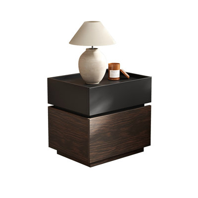 19.69"Italian minimalist modern vintage-style bedside table