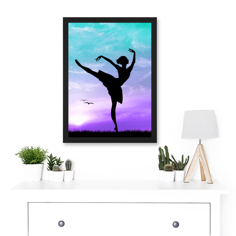 Photo Silhouette Sunset Ballet Dancer - Single Picture Frame Art Prints