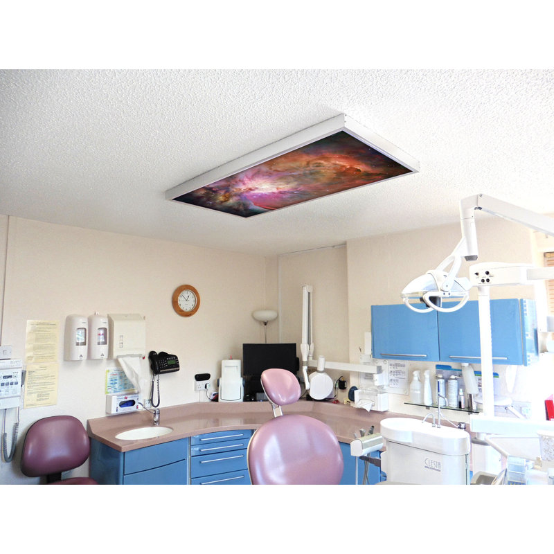 Couvertures de luminaire fluorescent astronomiques pour plafonniers - pour luminaire 2 x 4 - par Octo Lights