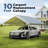 20 pi L 10 pi. D Housse de remplacement pour abri d'auto