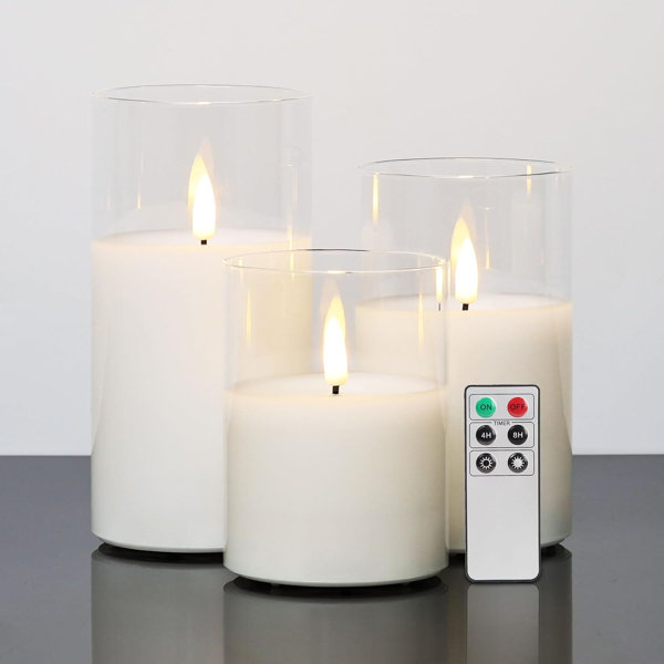 Ebern Designs Unscented Flameless Candle | Wayfair